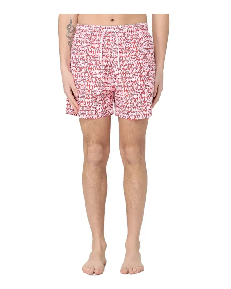 Emporio Armani Men's Unlimited GA Badeanzug - Rot Rot