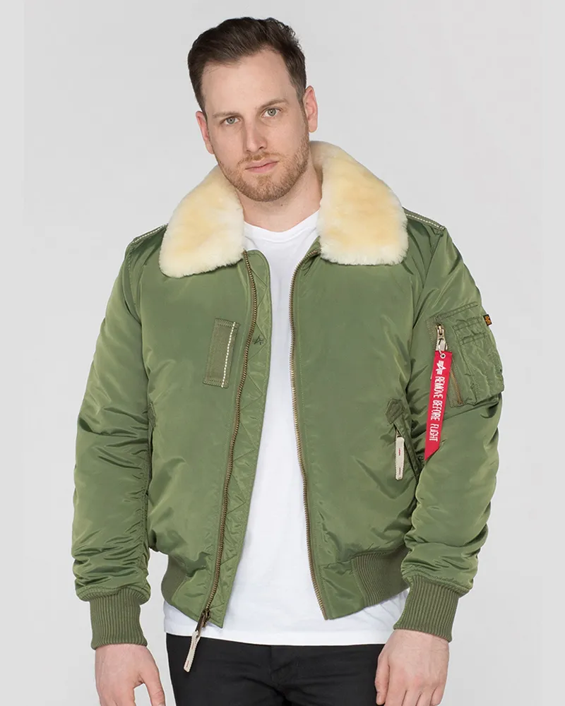 Alpha Industries Herren Injector III Flugjacke in Salbeigrün Salbeigrün