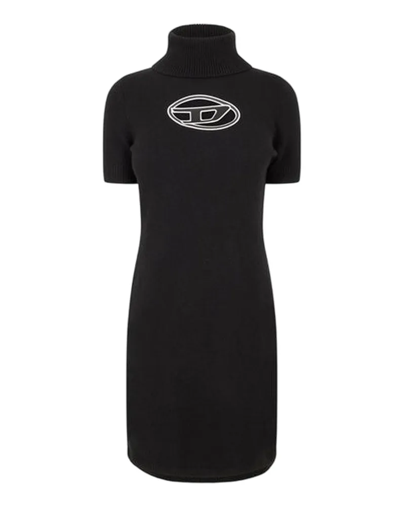 Diesel Argaret" Minikleid für Damen, Rollkragen, Bodycon (Schwarz Schwarz