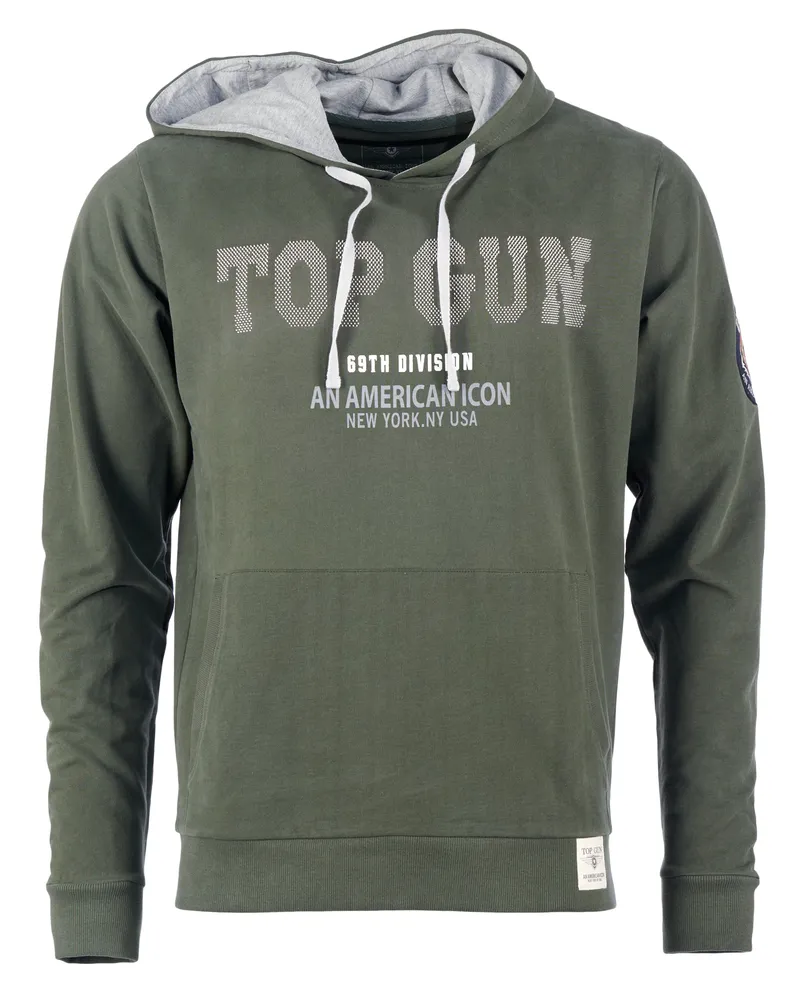 Top Gun Hoodie TG20213008 Oliv