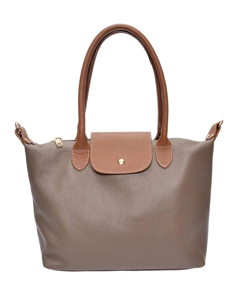 Anna Luchini Beige Rindsledertasche Beige
