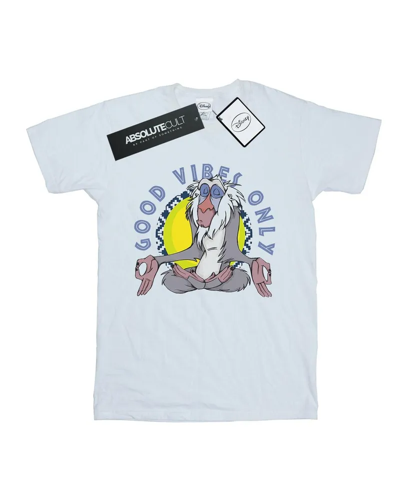 Disney The Lion King Good Vibes Only" T-Shirt für Herren (Weiß Weiß