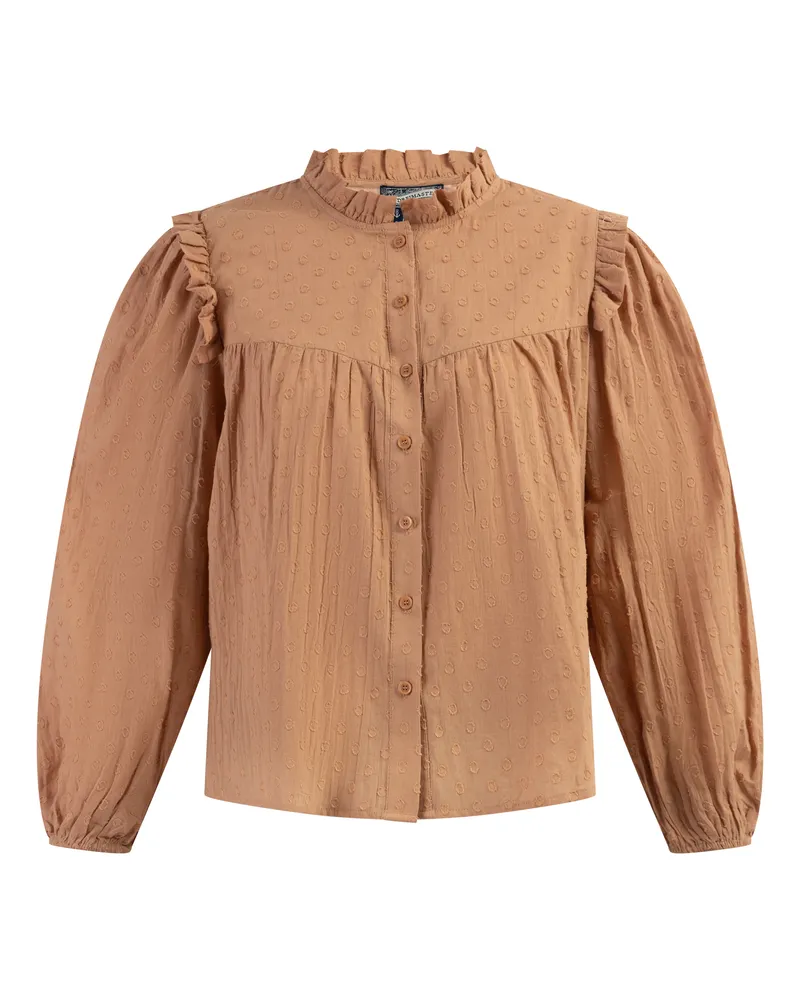 DreiMaster Bluse Damen hellrost Rostbraun