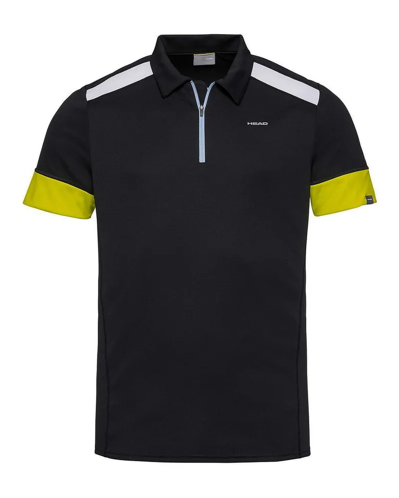 Head tennis Herren schwarzes Poloshirt Schwarz