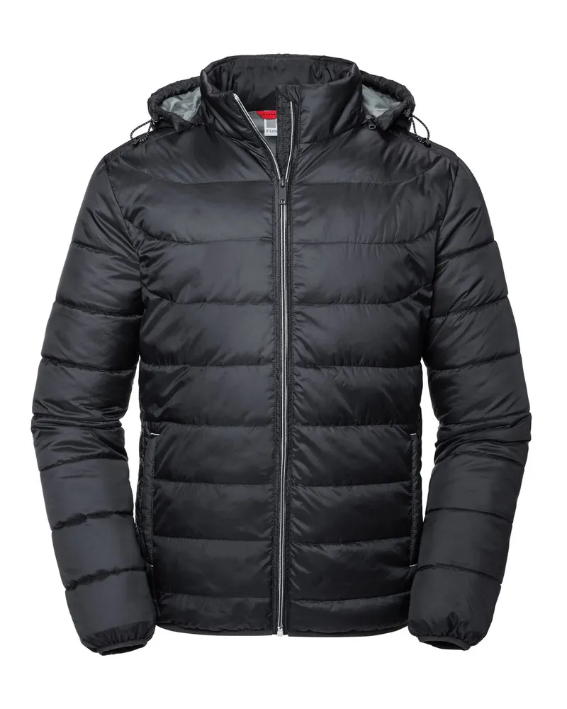 Russell Athletic Russell - "Nano" Steppjacke mit Kapuze für Herren Schwarz