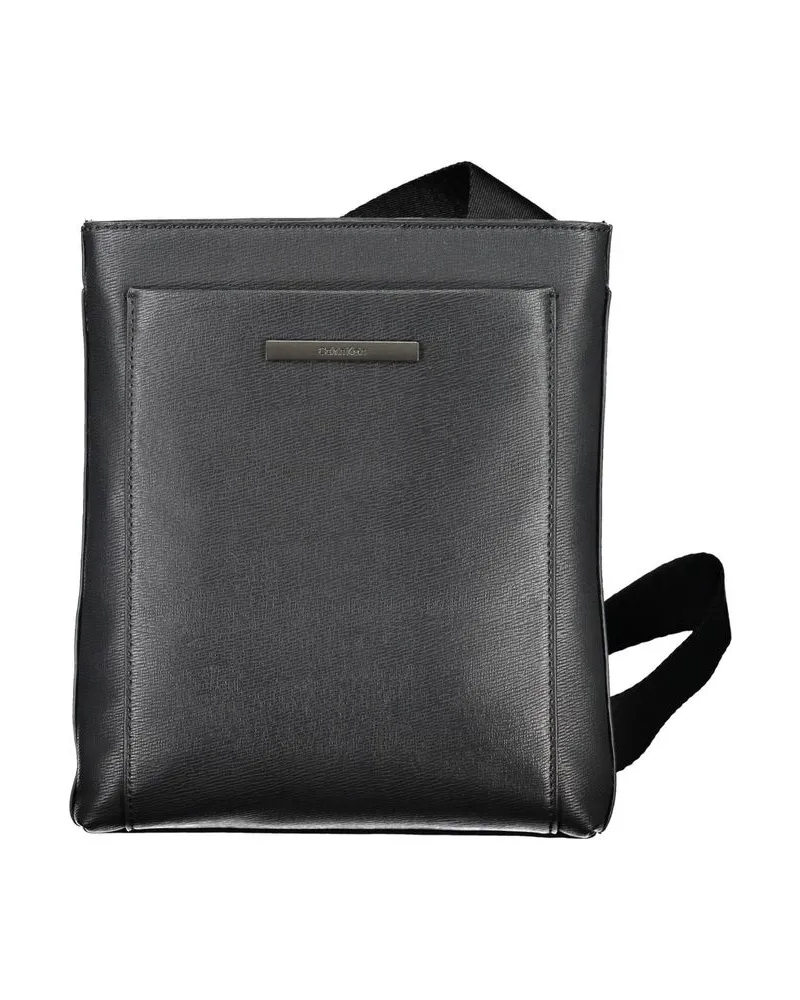 Calvin Klein Leder Umhängetasche Schwarz