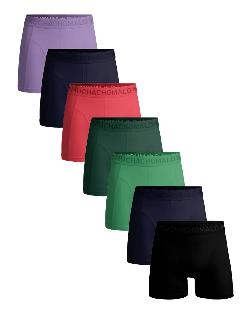 Muchachomalo Herren Boxer Shorts - 7er Pack - Herren Unterwäsche Mehrfarbig