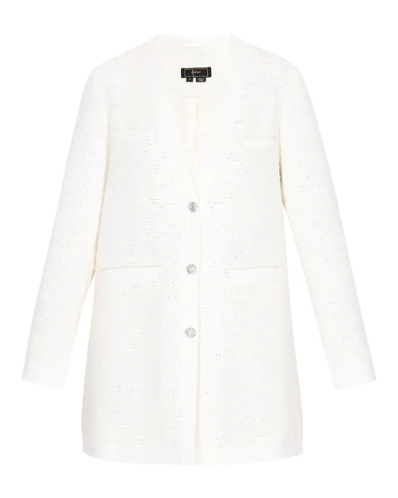 FAINA Blazer Frauen cremefarben Wollweiß