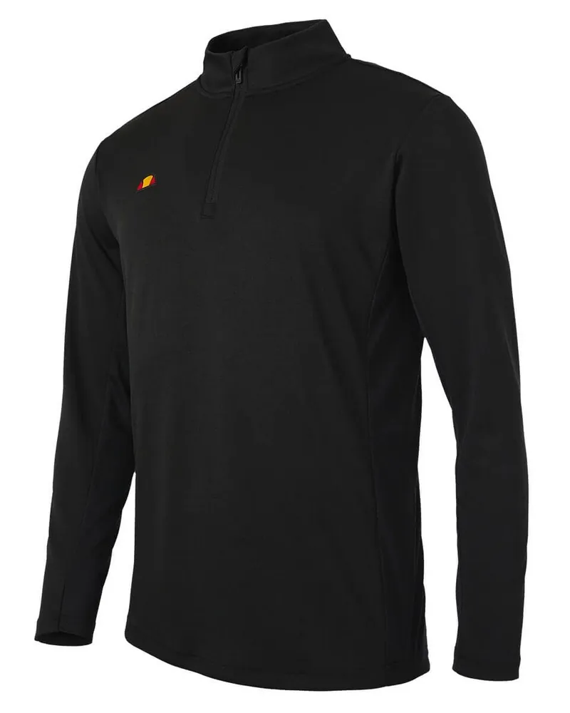 Ellesse Rolbi" Oberteil mit kurzem Reißverschluss für Herren (Schwarz Schwarz