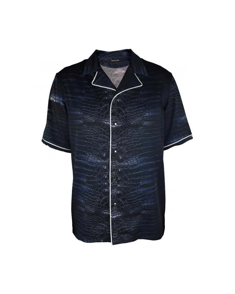 Roberto Cavalli Hemd Schwarz Schwarz