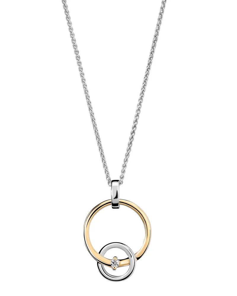 Orphelia Antoine' Damen-Kette mit Anhänger aus 925er Sterlingsilber – Silber/Gold ZH-7503/1 Silber