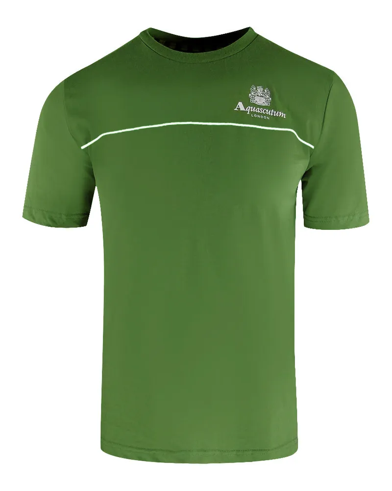Aquascutum Active T-Shirt mit Paspelierung - Grün Grün