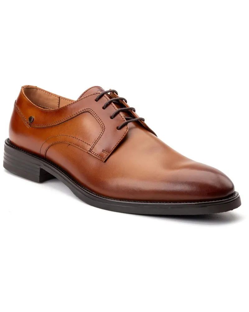 Base London Sleeve Leder Herren Schnürschuhe in Tan Cognac