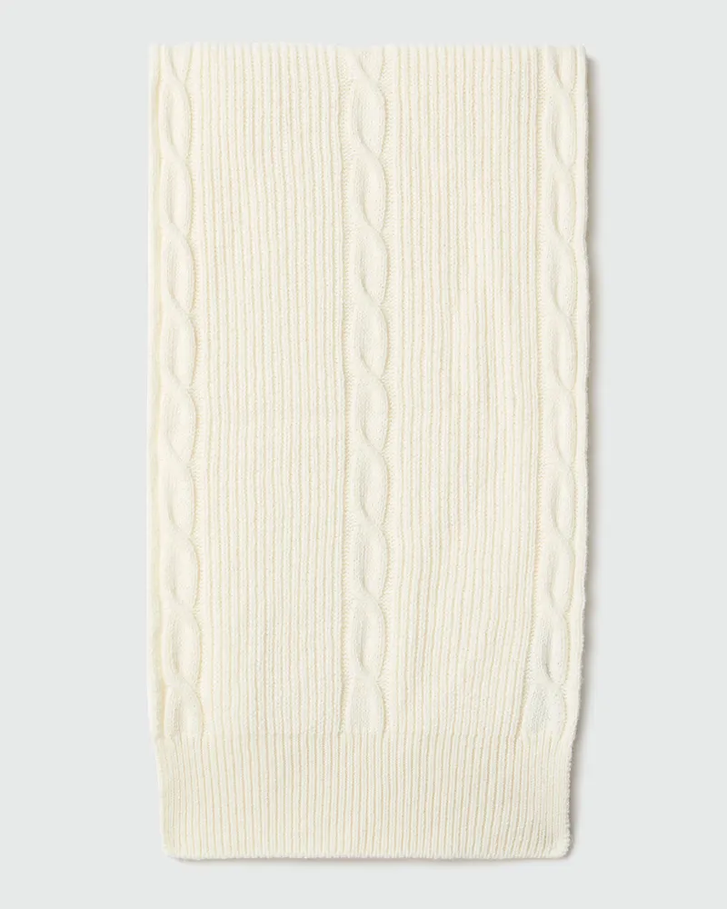 North Sails Schal Zopfstrick Creme