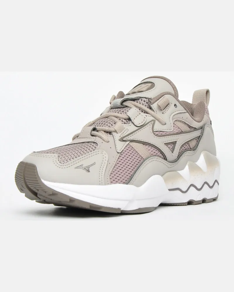 Mizuno Sport Style Wave Rider 1 Taupe Trainer - Herren Grau