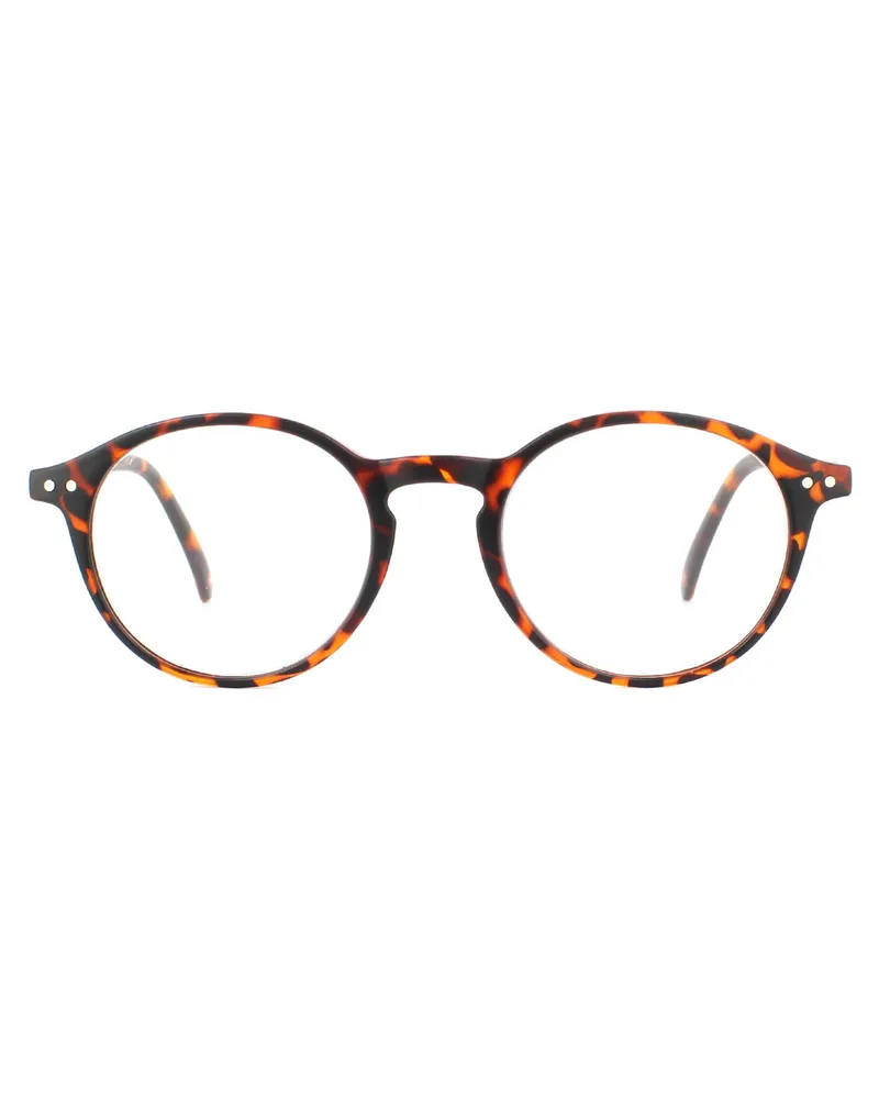 Montana Runde Matte Braun Schildkröte Unisex Frauen Brillenfassungen Braun