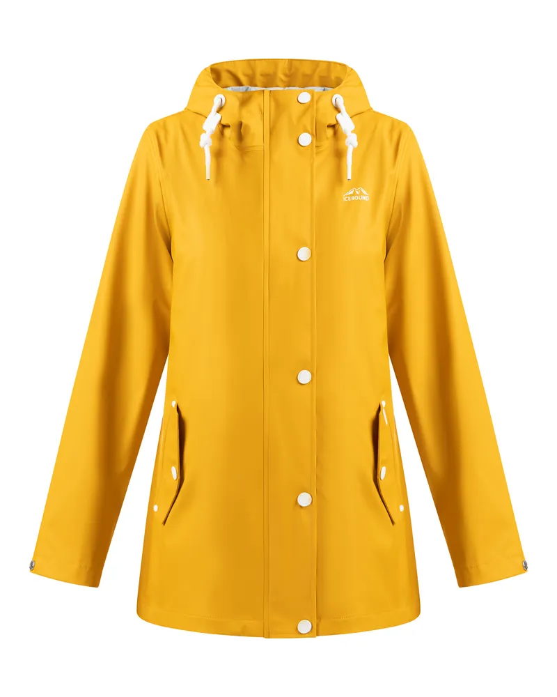 IceBound Regenjacke Damen Senf Senfgelb