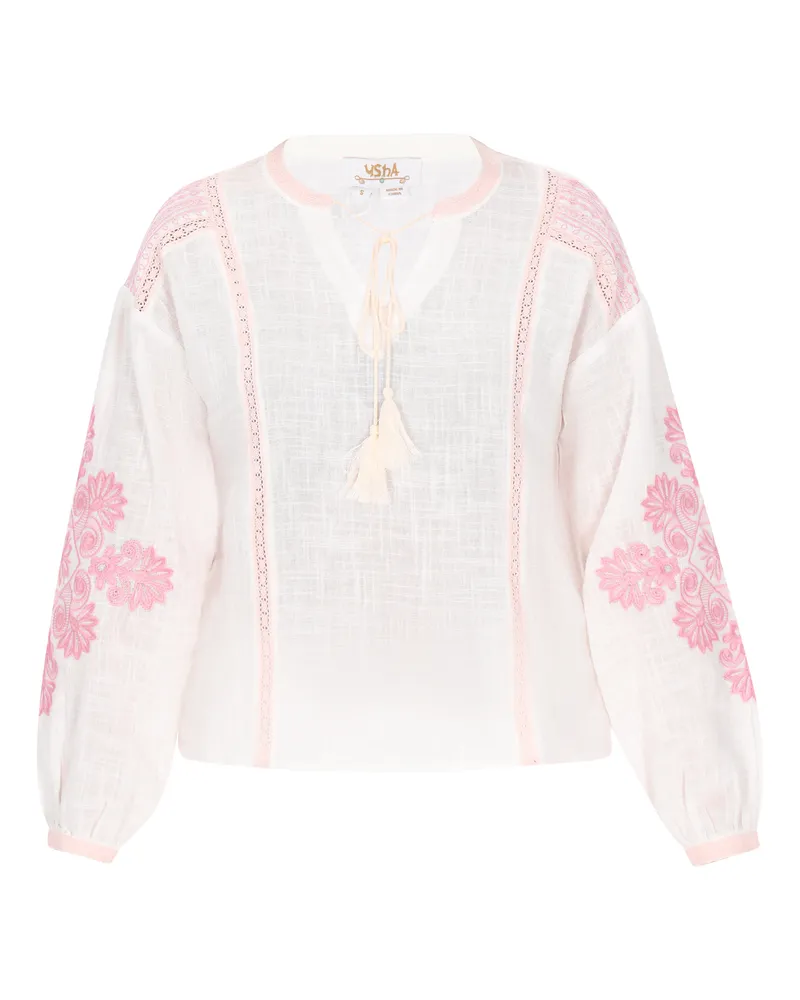 Usha Bluse Frauen cremefarben Wollweiß