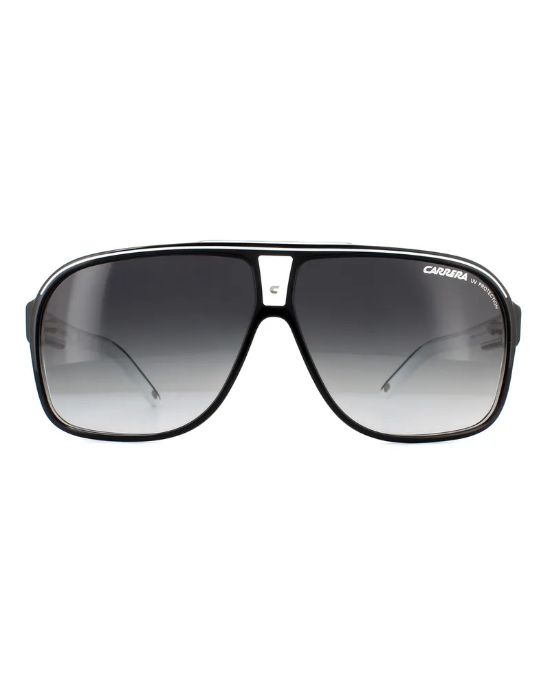 Carrera Aviator Mens Black Dark Grey Gradient Sonnenbrille Schwarz