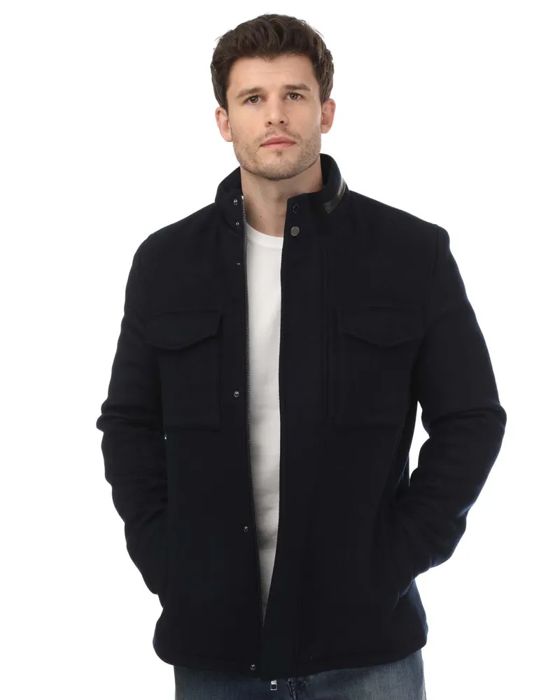 Ted Baker Herren  Knowl Trichterkragen Feldjacke in Marineblau Marineblau