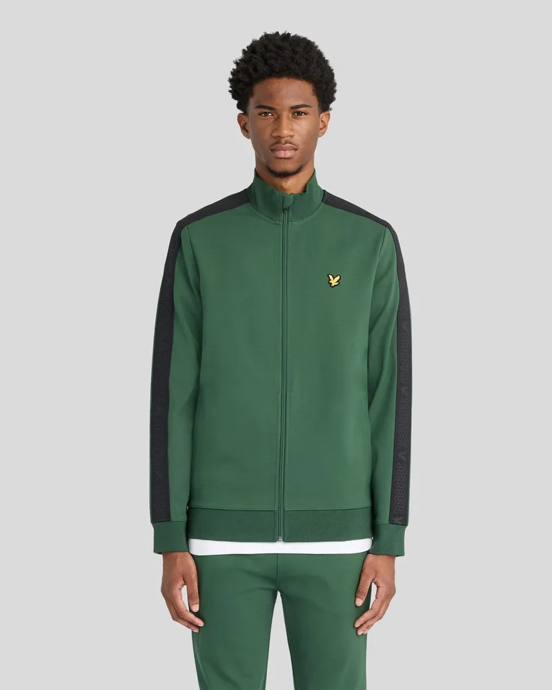 Lyle & Scott Padel Trainingsjacke mit Tape Grün