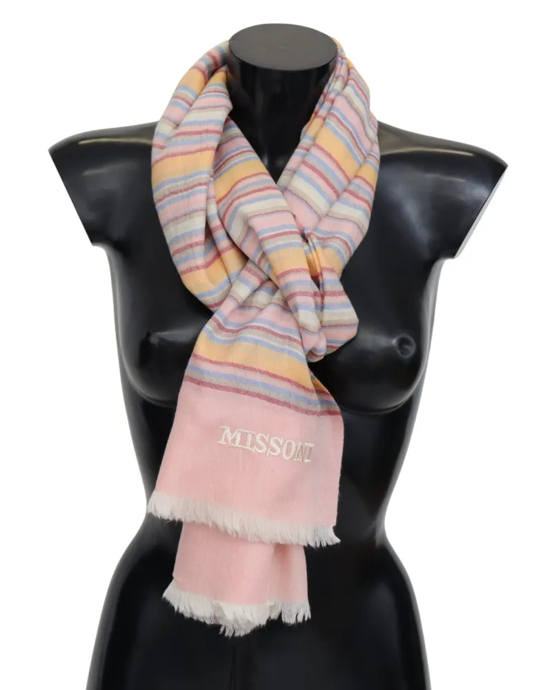 Missoni Echarpe unisexe en cachemire multicolore pour hommes Mehrfarbig