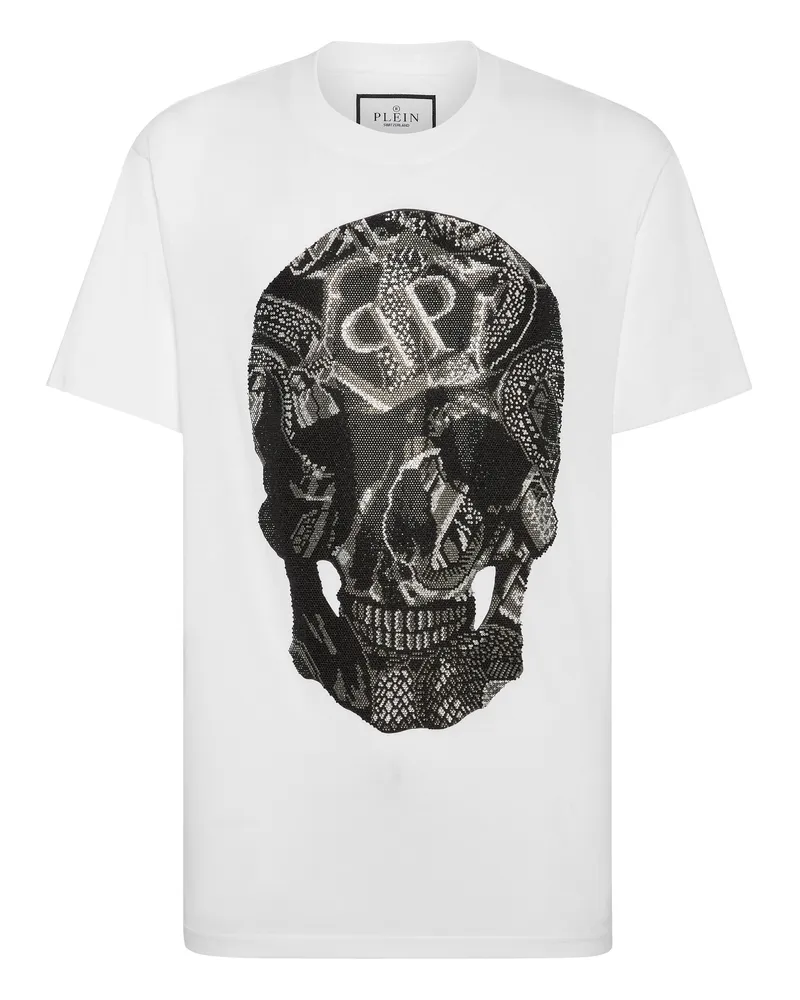 Philipp Plein T-Shirt Snake Weiß