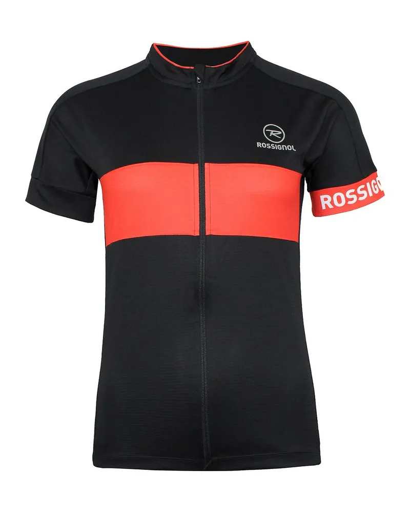 Rossignol Jersey Mens Black/Red Cycling Top Schwarz