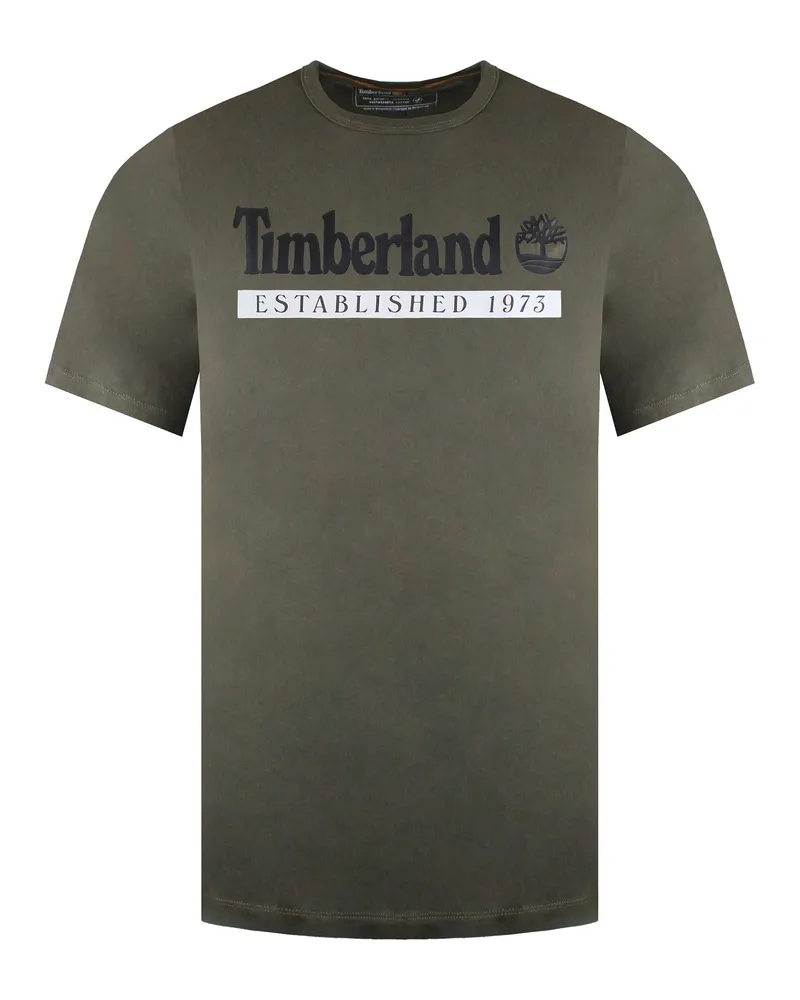 Timberland Established 1973 Herren-T-Shirt in Dunkelgrün Dunkelgrün