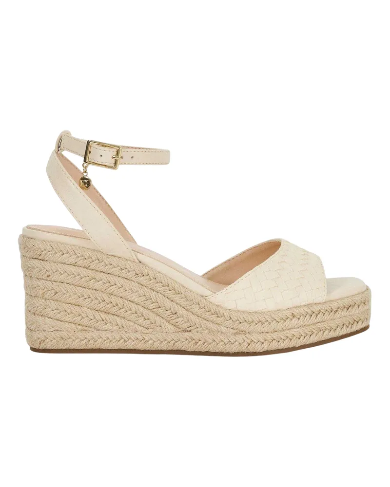Dune Kerries" Espadrille Sandalen mit Keilabsatz für Damen, High Heel (Naturweiß Wollweiß