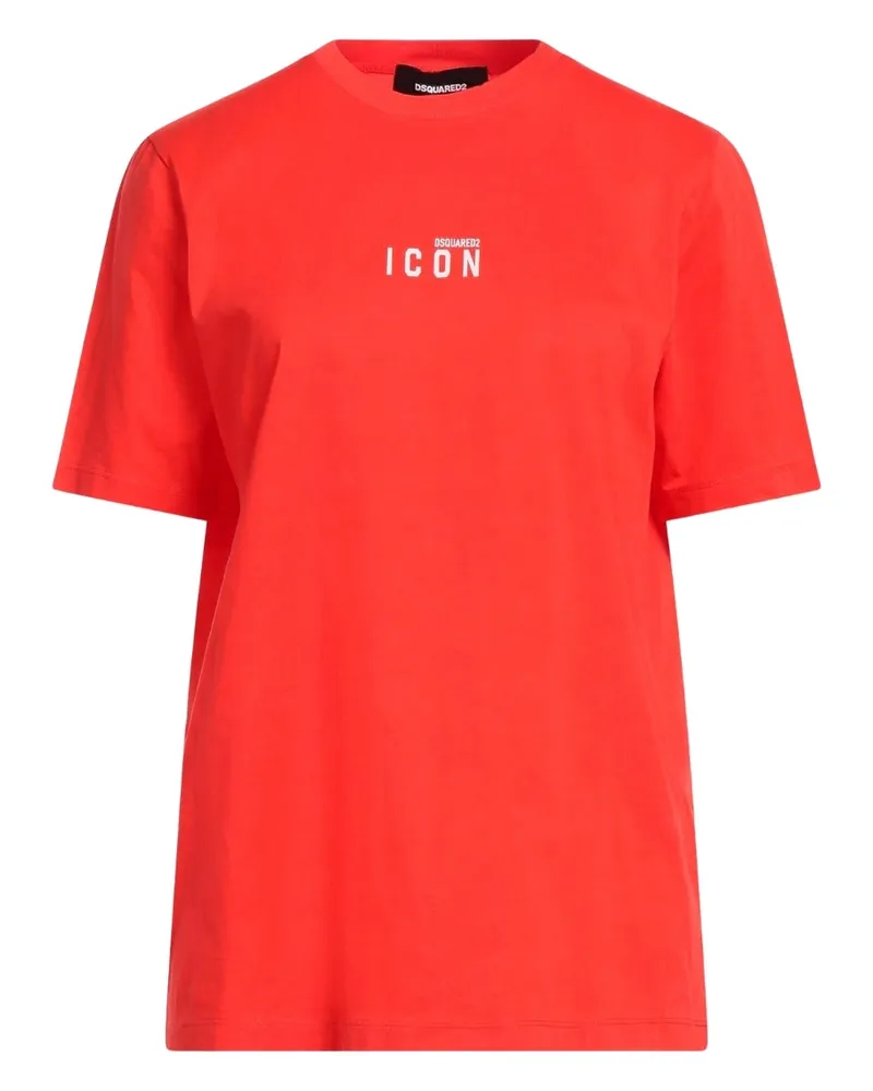 Dsquared2 Icon Kleines Brustlogo Rotes T-shirt Rot