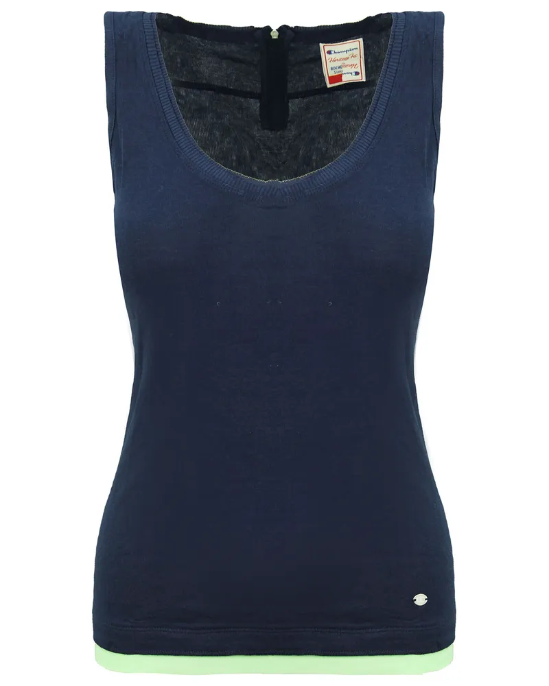 Champion Heritage Fit Womens Navy Tanky Top Top Marineblau