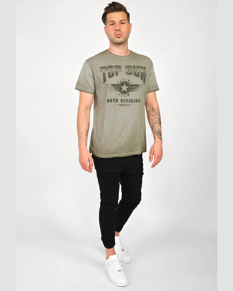 Top Gun T-Shirt TG20212105 Oliv