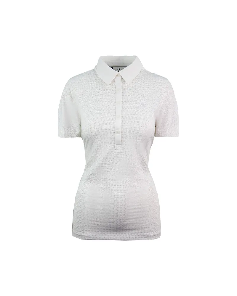 Under Armour Heatgear Zinger Golf aus Polo -Hemd Damen -Creme Top 1272340 103 Creme