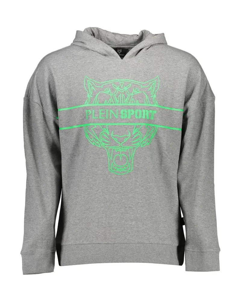 Philipp Plein Herren grauer Baumwollpullover Grau