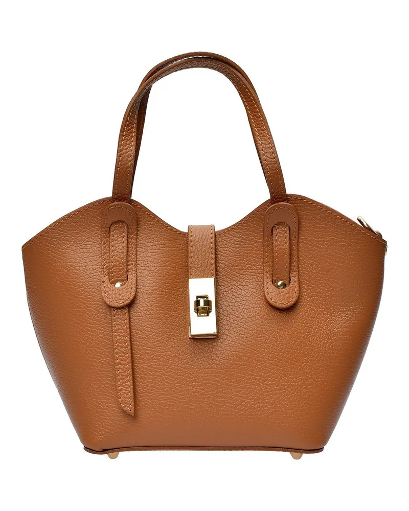 Anna Luchini Braun Rindsledertasche Braun