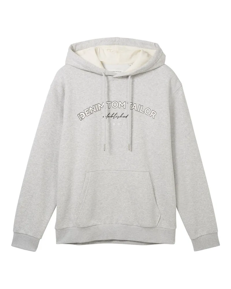 Tom Tailor Hoodie Hellgrau