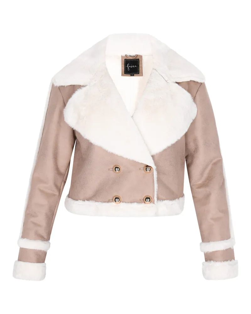 FAINA Jacke Damen Taupe Beige