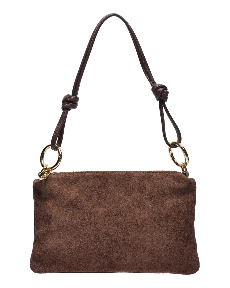 Isabella Rhea BROWN Rindsledertasche Dunkelbraun