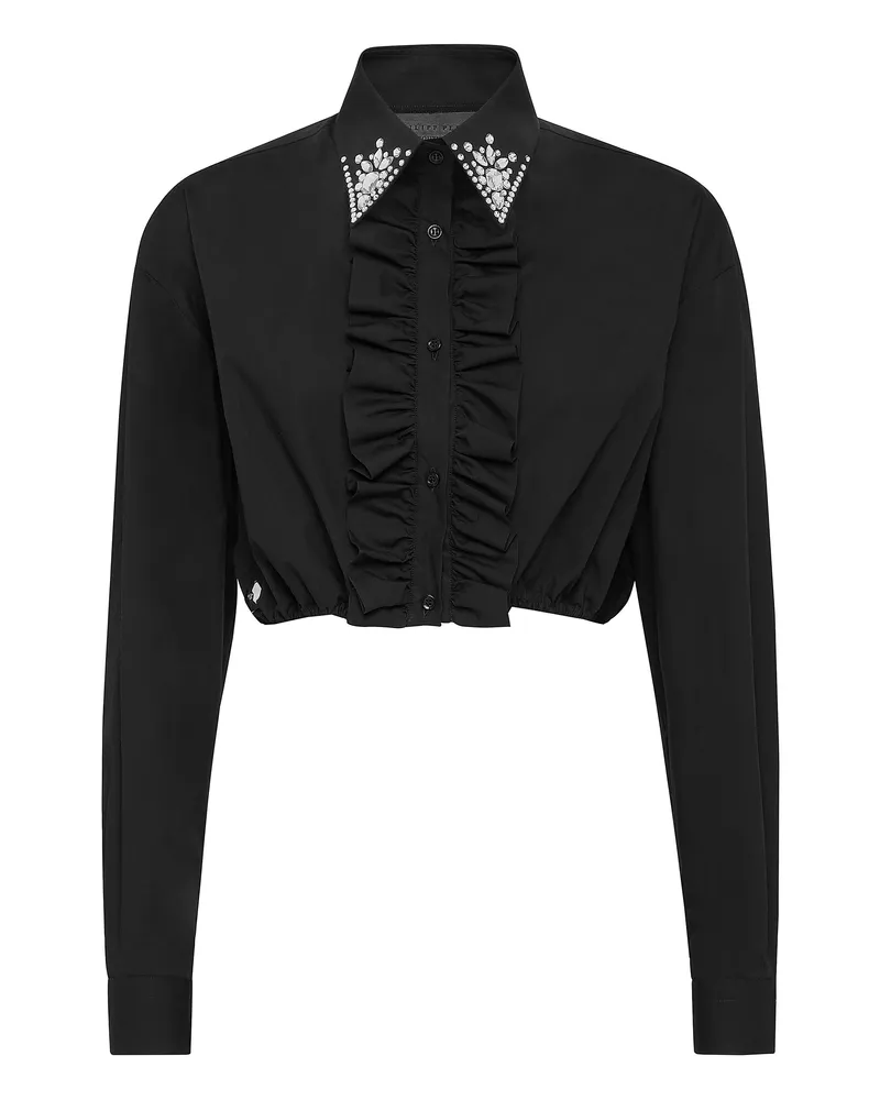 Philipp Plein Hemdbluse Schwarz