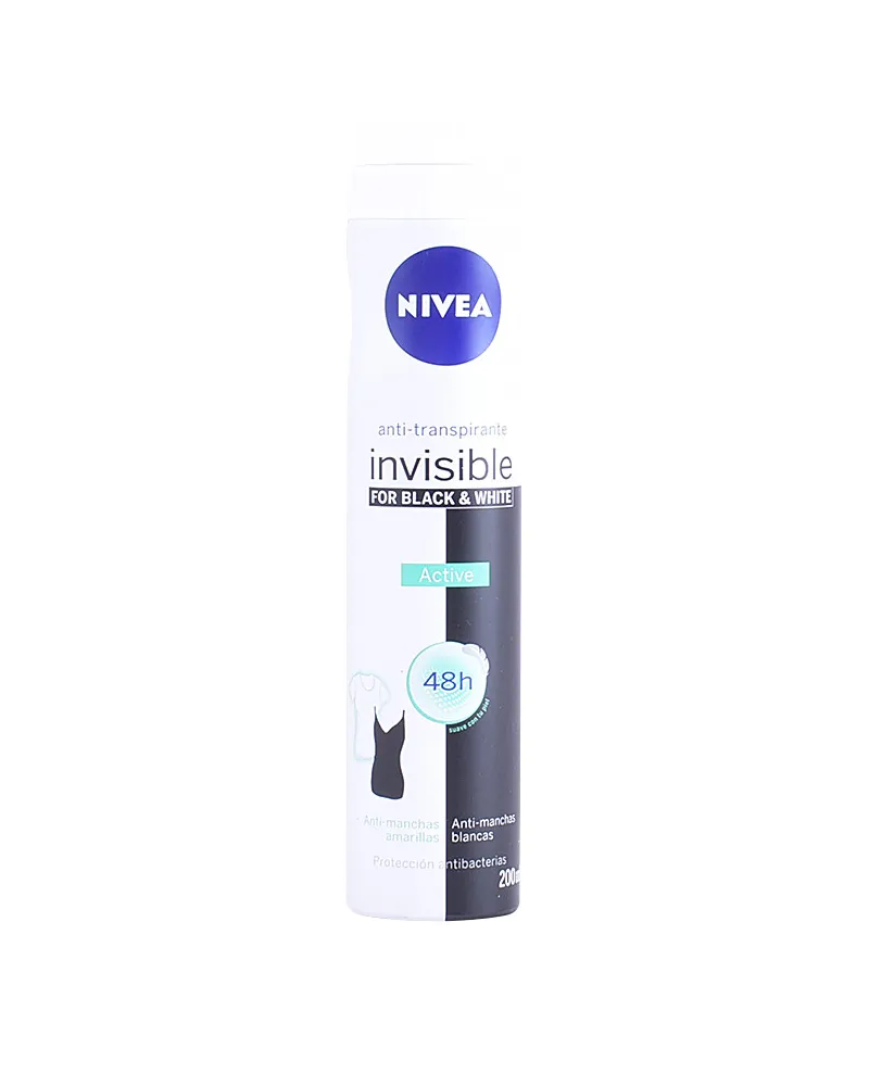 Nivea Black & White Invisible Active Deodorant Spray 200 ml 