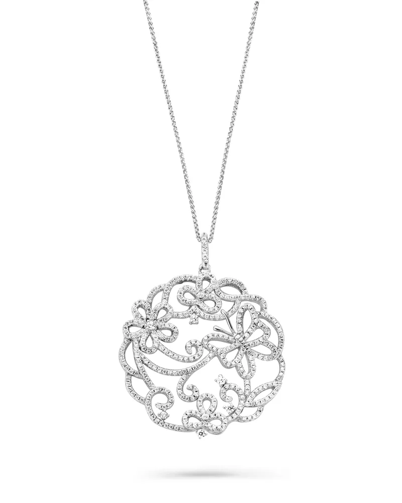 Orphelia Damen-Kette aus 925er Sterlingsilber mit Anhänger – Silber ZH-7214 Silber