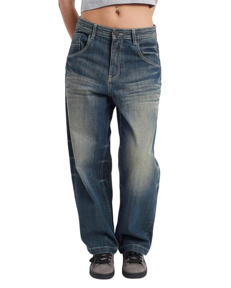 The Ragged Priest Rag Bleacher Big" Jeans für Herren/Damen Unisex (Blau Blau