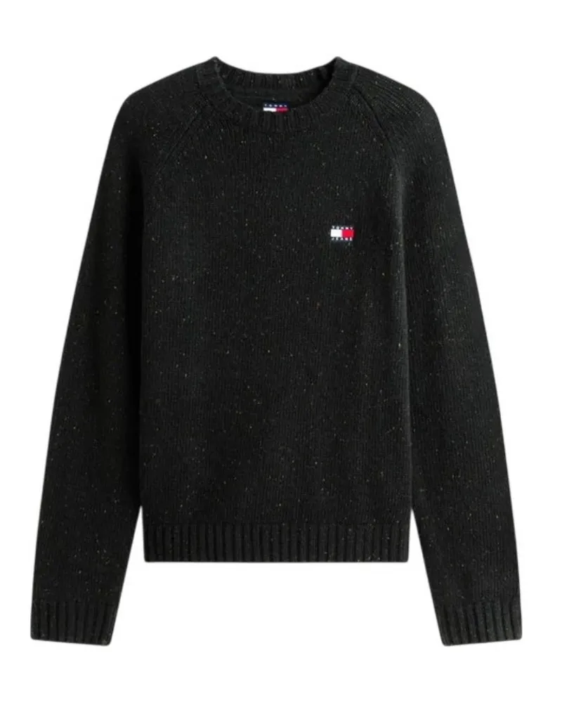 Tommy Hilfiger Sweatshirt für Herren, Rundhalsausschnitt, Jerseyware (Schwarz Schwarz