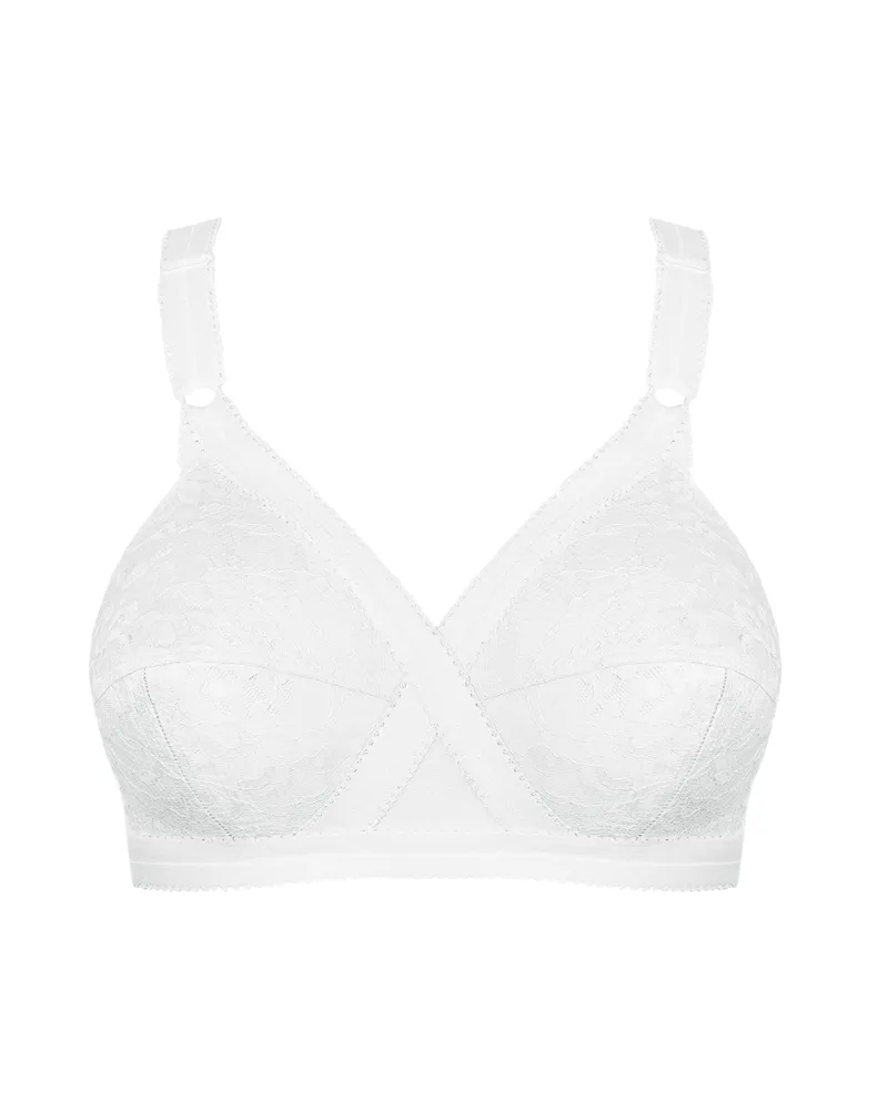 Playtex Cross Your Heart Unterbrust-BH ohne Draht Weiß