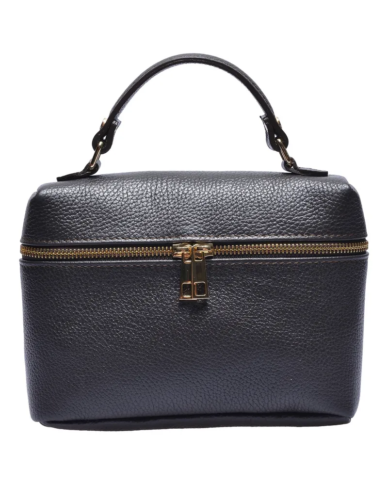 Anna Luchini Kastanienbraun Rindsledertasche Dunkelbraun
