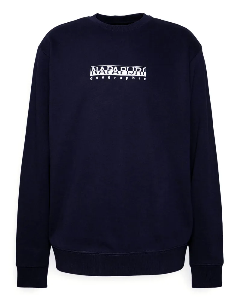 Napapijri Herrenpullover der Marke . Die Pullover von Napapijri sind aus Baumwolle gefertigt und haben eine normale Passform. Die weiche Baumwolle sorgt für einen hohen Tragekomfort.  Marke: NapapijriModellname: B-Box SweaterKategorie: HerrenpulloverMaterialien: BaumwolleFarbe: blau Blau