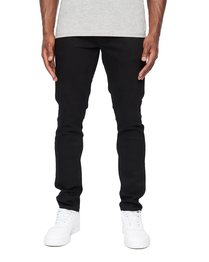 CrossHatch Barbeck" Jeans für Herren (Schwarz Schwarz