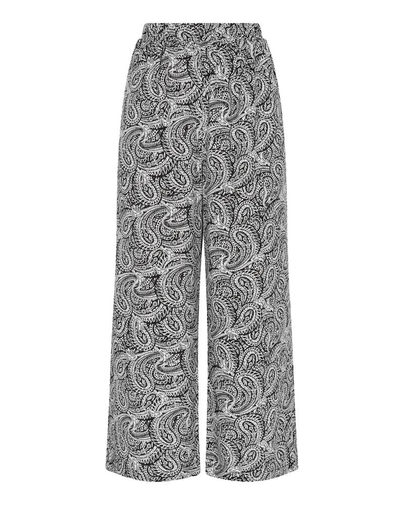 Usha Hose Frauen schwarz-weiß Schwarz
