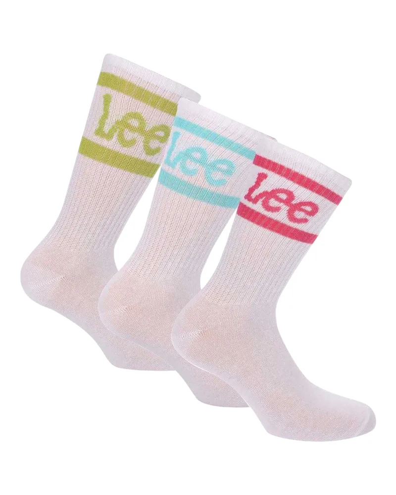 Lee Sportsocken für Damen (3er-Pack) (Weiß Weiß